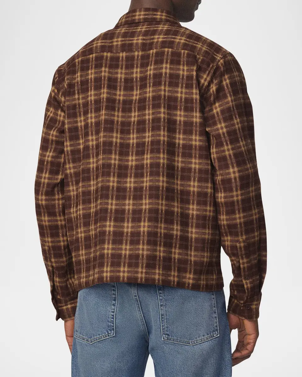 Joe's Jeans Men's Plaid Double-Pocket Button-Down Shirt | Thumbnail 3