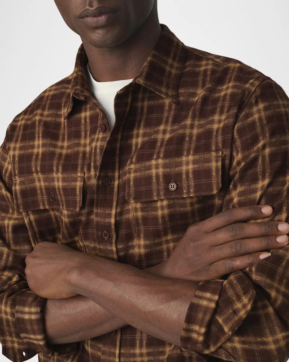 Joe's Jeans Men's Plaid Double-Pocket Button-Down Shirt | Thumbnail 5