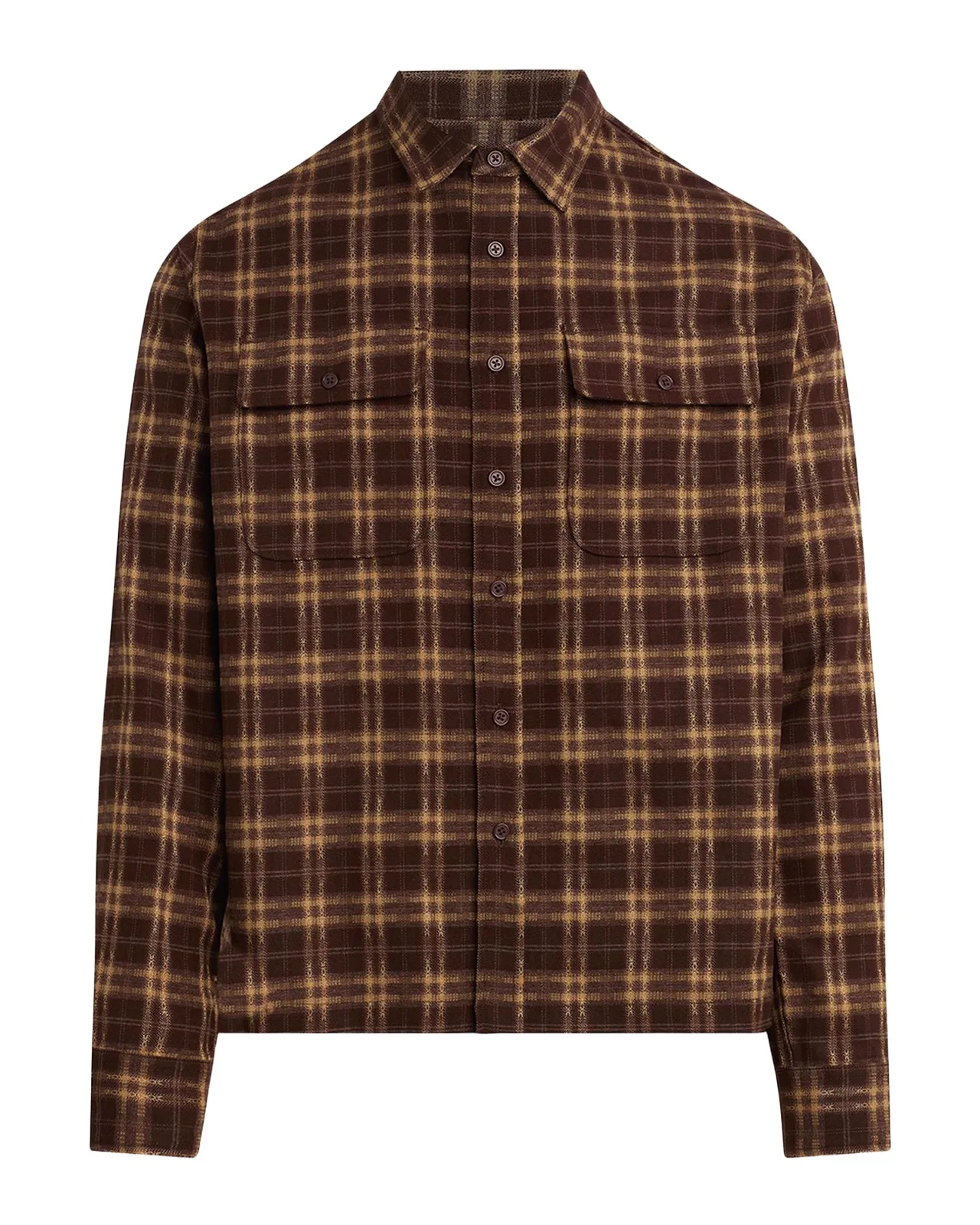 Men's Plaid Double-Pocket Button-Down Shirt Men's Plaid Double-Pocket Button-Down Shirt