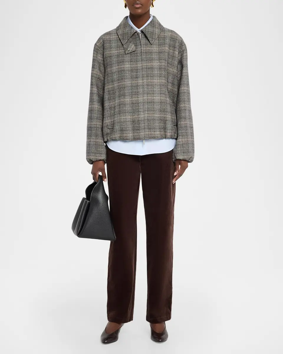Lafayette 148 New York Glen Check Bomber Jacket | Thumbnail 2 Lafayette 148 New York Glen Check Bomber Jacket | Thumbnail 2