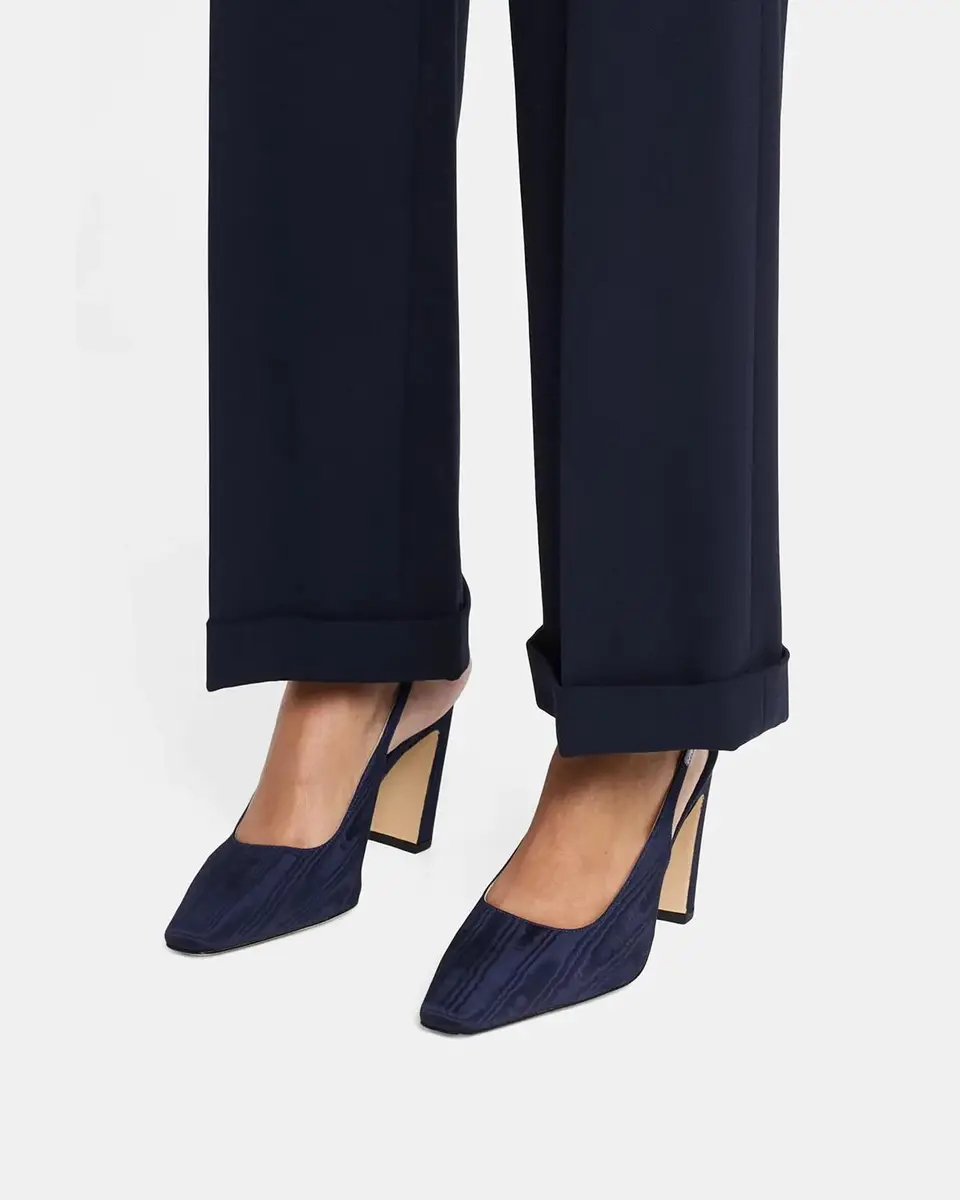 Stuart Weitzman 85mm Stassi Moire Slingback Pumps | Thumbnail 2 Stuart Weitzman 85mm Stassi Moire Slingback Pumps | Thumbnail 2