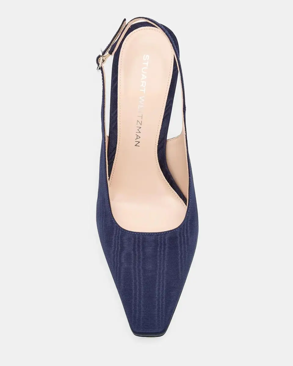 Stuart Weitzman 85mm Stassi Moire Slingback Pumps | Thumbnail 6 Stuart Weitzman 85mm Stassi Moire Slingback Pumps | Thumbnail 6
