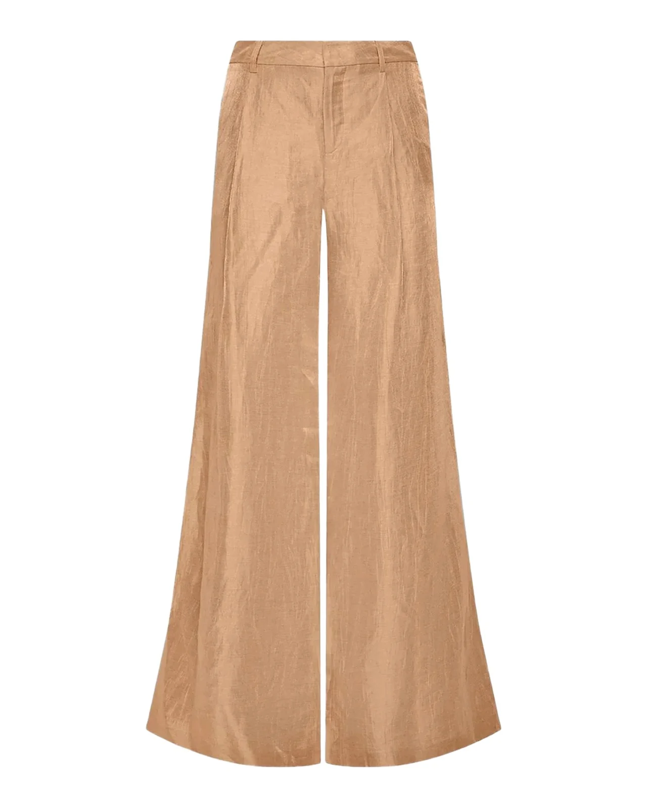Allanah Crinkled Linen Wide-Leg Pants Allanah Crinkled Linen Wide-Leg Pants