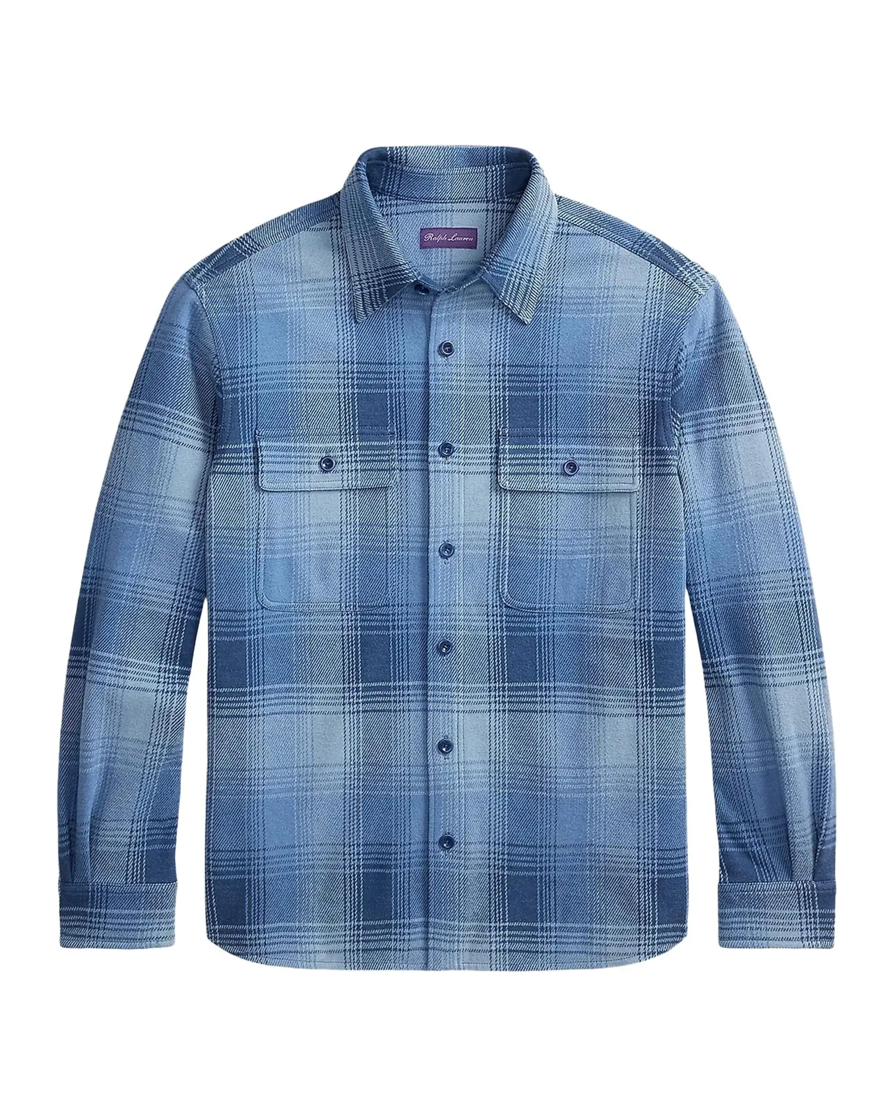 Men's Plaid Stretch Cotton-Cashmere Shirt Men's Plaid Stretch Cotton-Cashmere Shirt