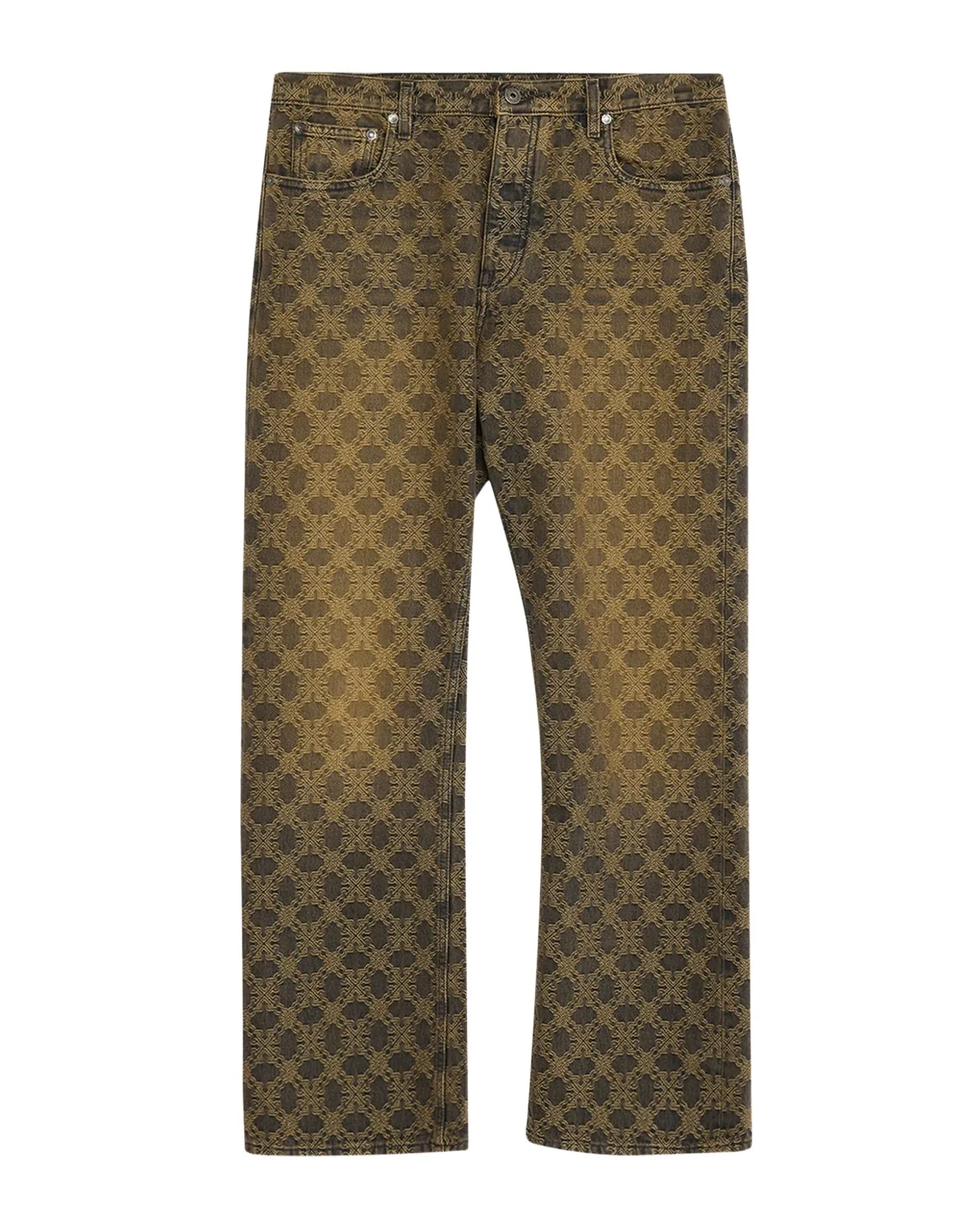 Off-White Arrow Monogram Jacquard Relaxed Jeans