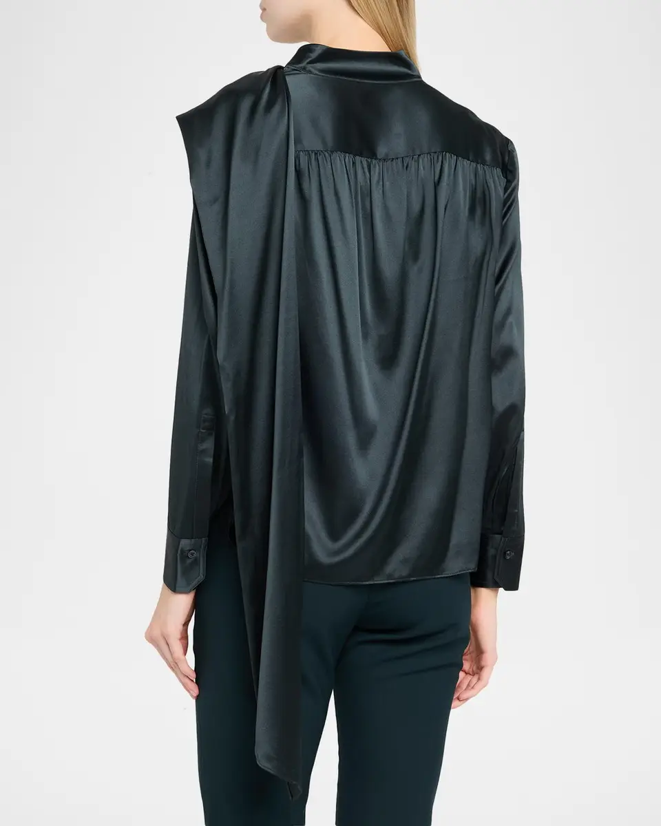 A.L.C. Nadine Draped Silk Scarf Top | Thumbnail 3 A.L.C. Nadine Draped Silk Scarf Top | Thumbnail 3