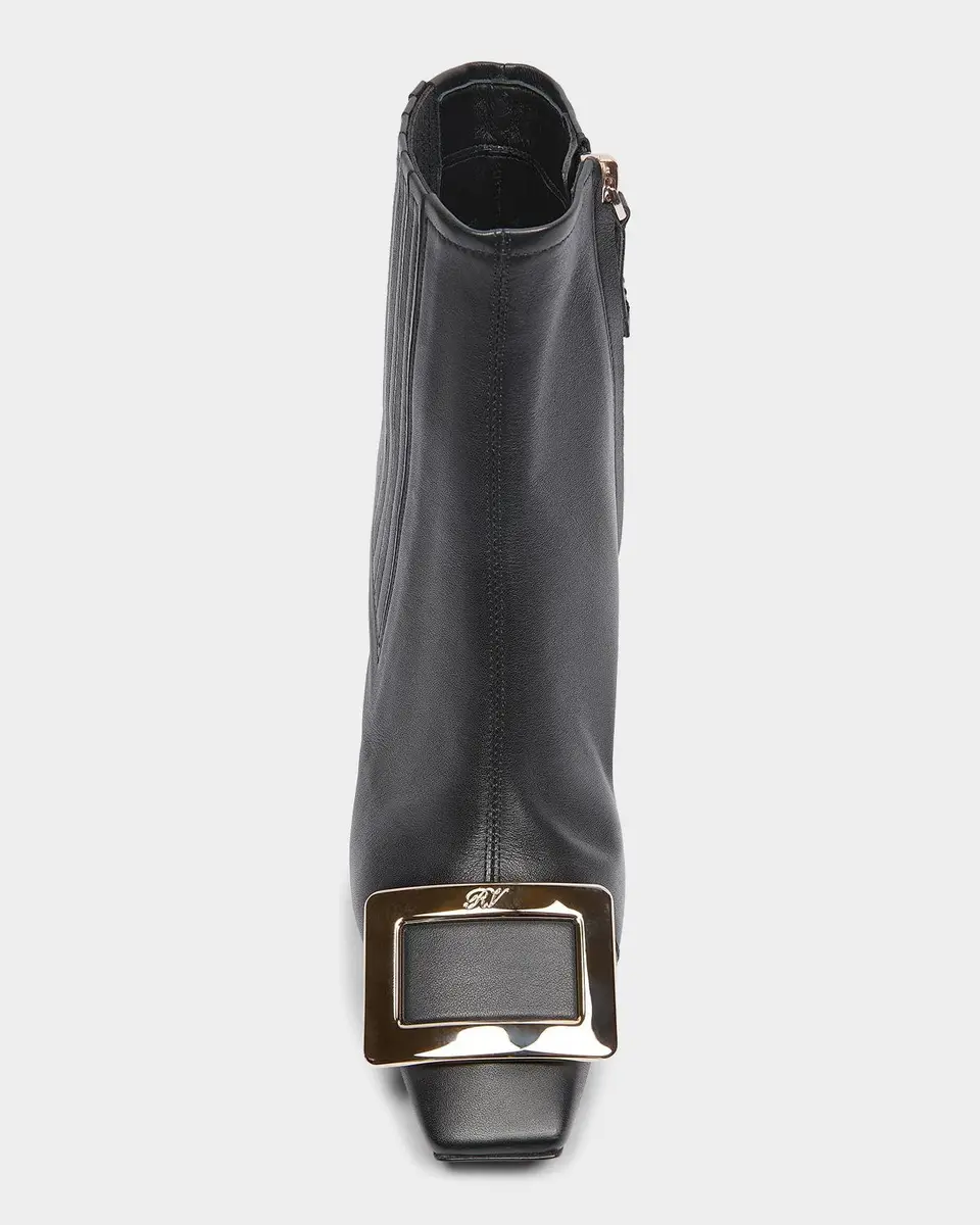 Roger Vivier Belle Vivier 60MM Leather Wedge-Heel Ankle Boots | Thumbnail 4