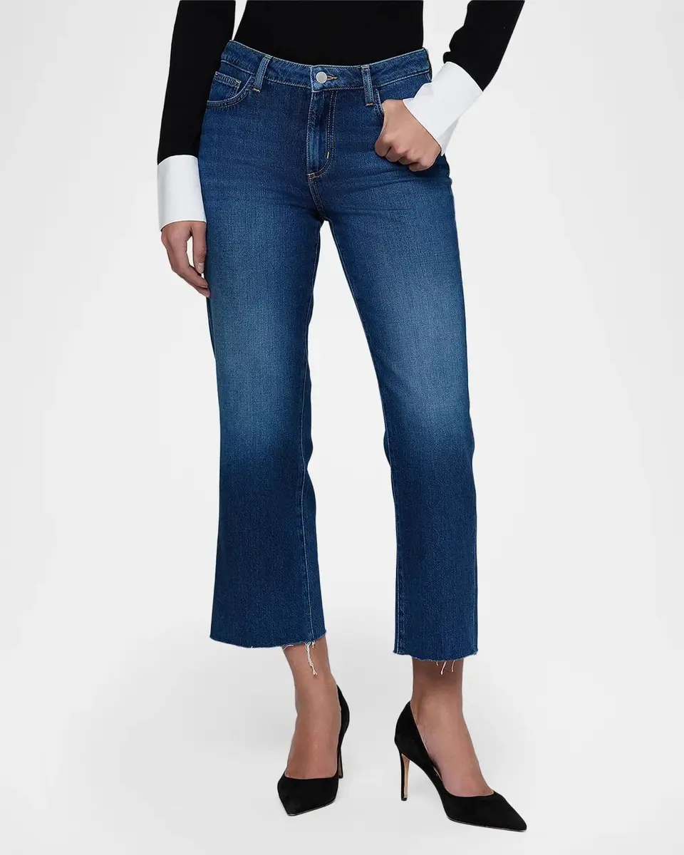 L'Agence Wanda High-Rise Cropped Wide-Leg Jeans | Thumbnail 4 L'Agence Wanda High-Rise Cropped Wide-Leg Jeans | Thumbnail 4