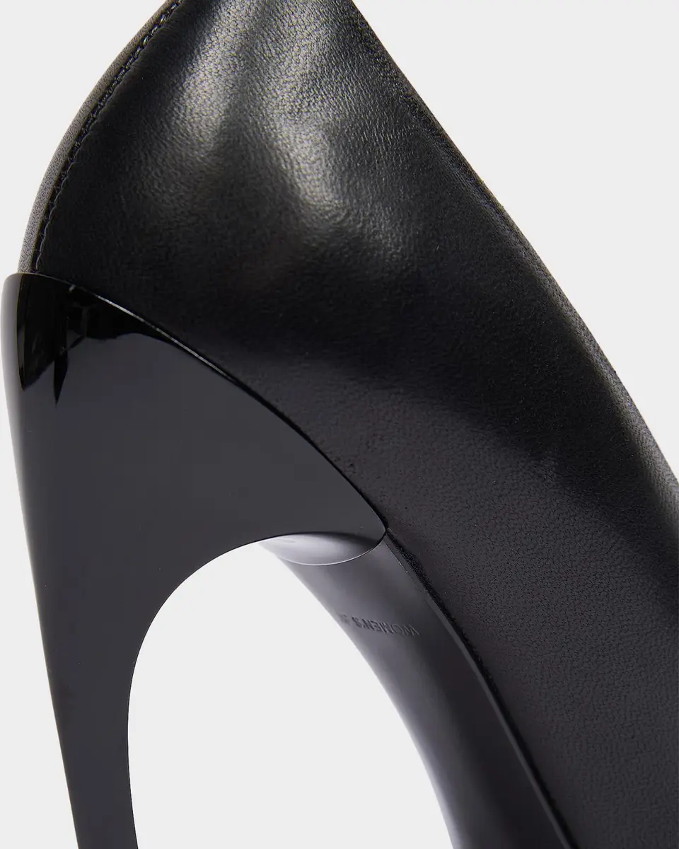 Roger Vivier Choc Decollette 100MM Leather Curved-Heel Pumps | Thumbnail 4 Roger Vivier Choc Decollette 100MM Leather Curved-Heel Pumps | Thumbnail 4