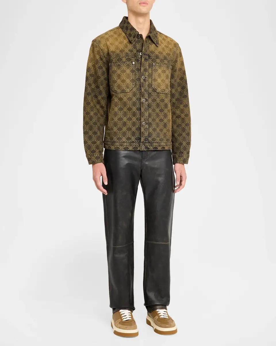 Off-White Arrow Monogram Denim Jacquard Skate Jacket | Thumbnail 2 Off-White Arrow Monogram Denim Jacquard Skate Jacket | Thumbnail 2