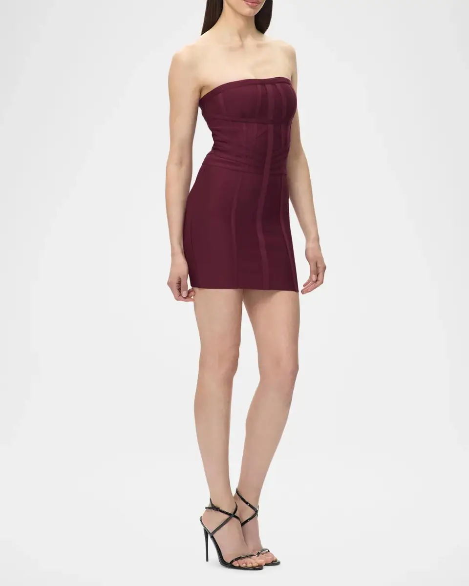 Hervé Léger The Jannette Strapless Mini Dress | Thumbnail 5 Hervé Léger The Jannette Strapless Mini Dress | Thumbnail 5