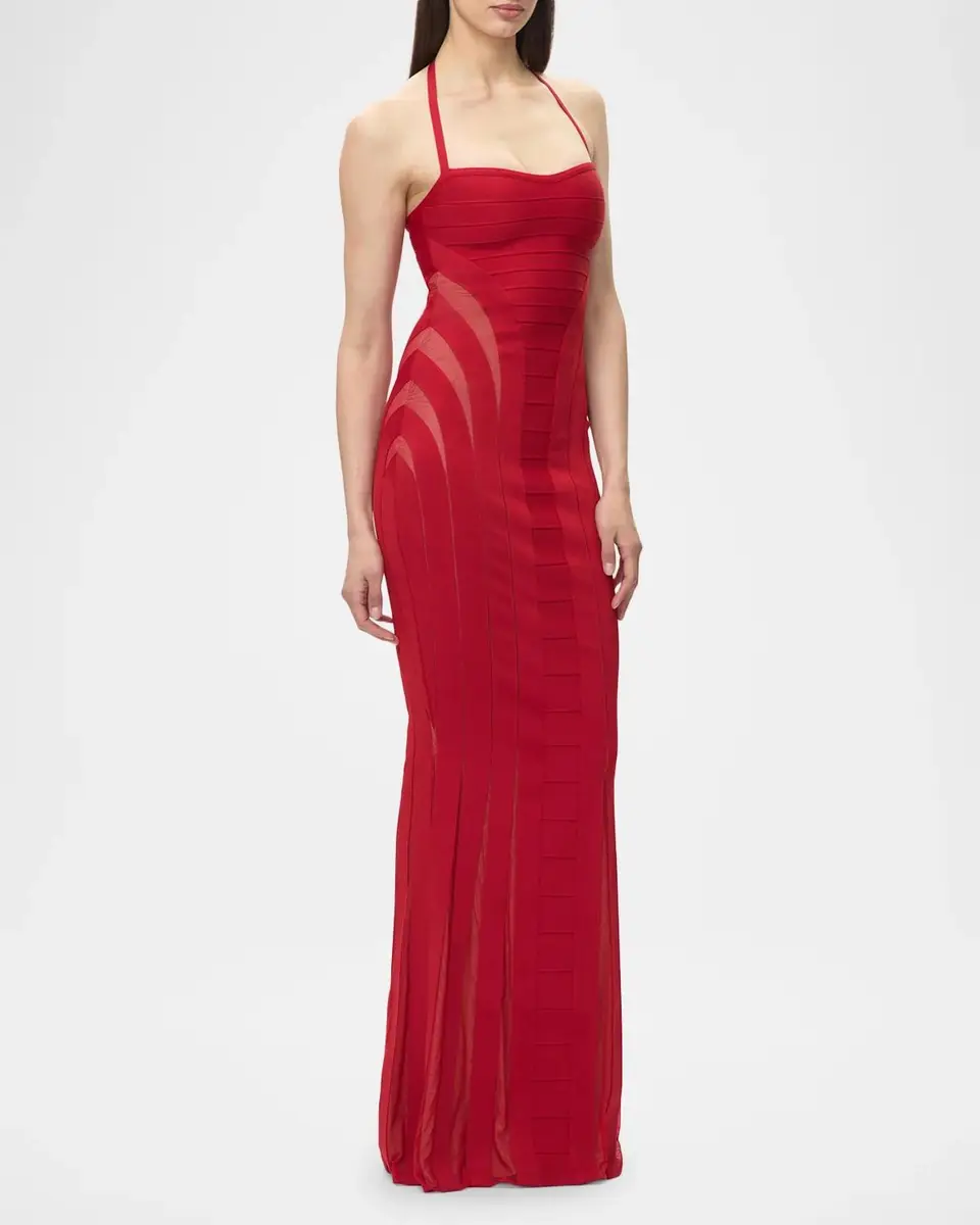 Hervé Léger The Katie Halter Bandage Gown | Thumbnail 6 Hervé Léger The Katie Halter Bandage Gown | Thumbnail 6