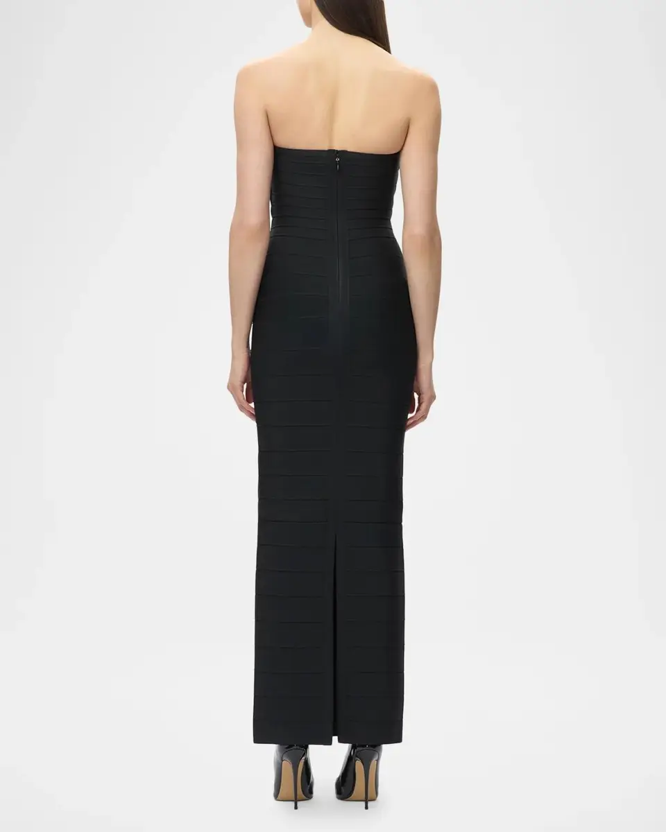 Hervé Léger The Metallic Strapless Bandage Gown | Thumbnail 3 Hervé Léger The Metallic Strapless Bandage Gown | Thumbnail 3