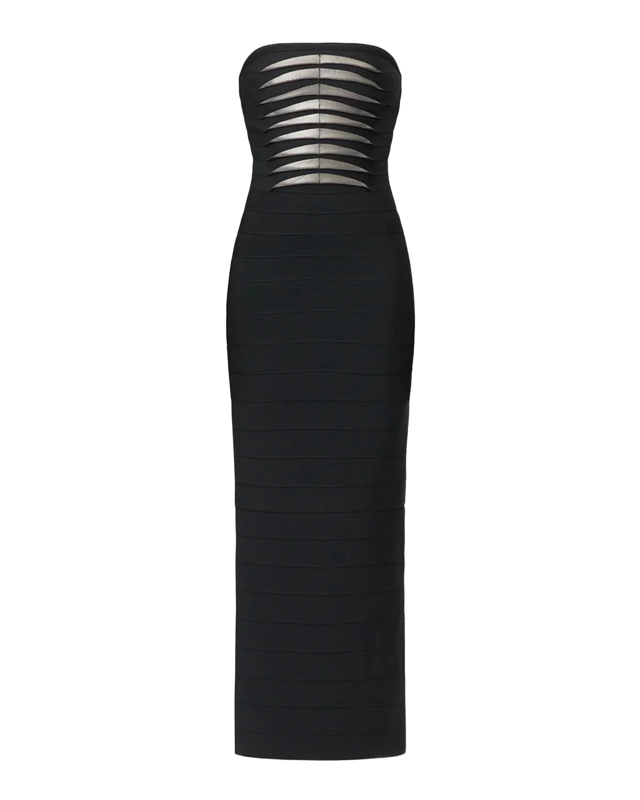 The Metallic Strapless Bandage Gown The Metallic Strapless Bandage Gown