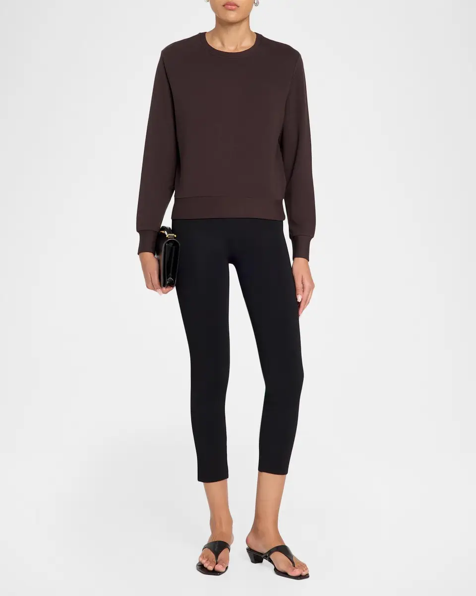 MAJESTIC FILATURES French Terry Crop Crewneck Sweatshirt | Thumbnail 2 MAJESTIC FILATURES French Terry Crop Crewneck Sweatshirt | Thumbnail 2