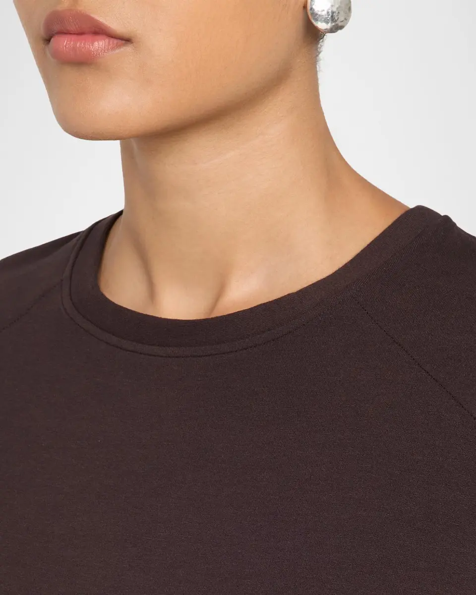 MAJESTIC FILATURES French Terry Crop Crewneck Sweatshirt | Thumbnail 5 MAJESTIC FILATURES French Terry Crop Crewneck Sweatshirt | Thumbnail 5