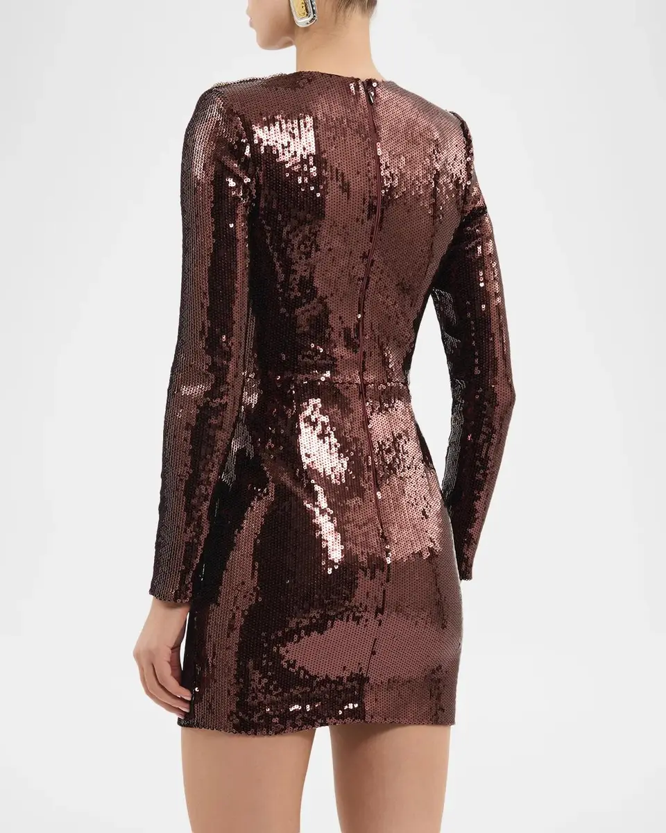Rebecca Vallance Glimmer Diamante-Embellished Sequin Mini Dress | Thumbnail 3