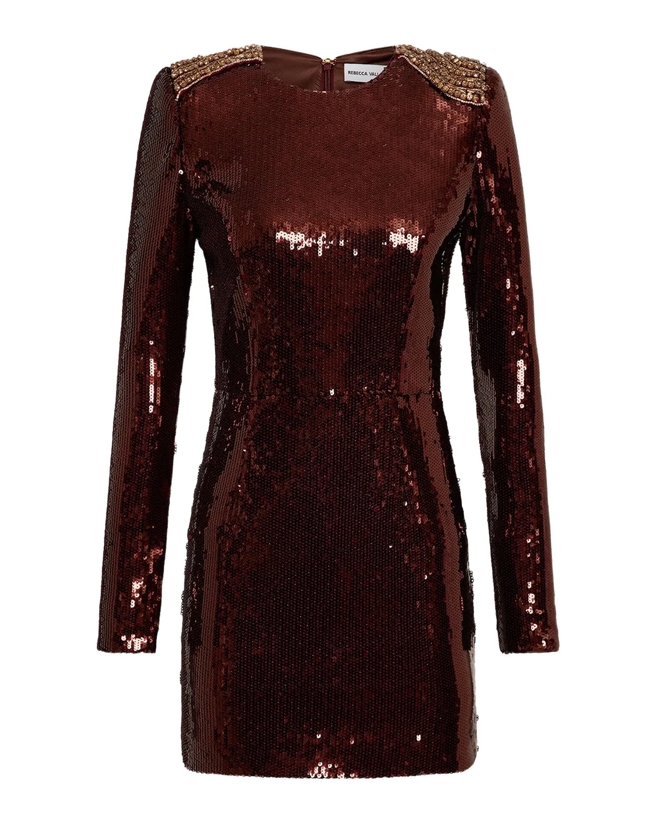 Glimmer Diamante-Embellished Sequin Mini Dress