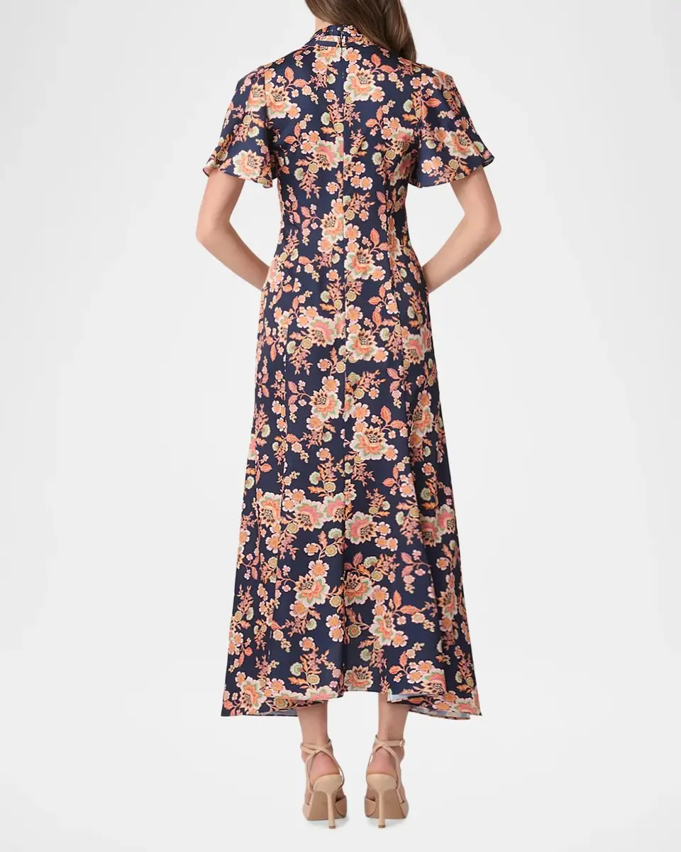 Shoshanna Cinnie Floral Slip Midi Shirtdress | Thumbnail 3