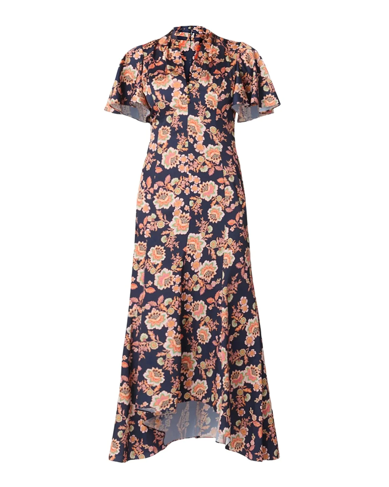 Cinnie Floral Slip Midi Shirtdress