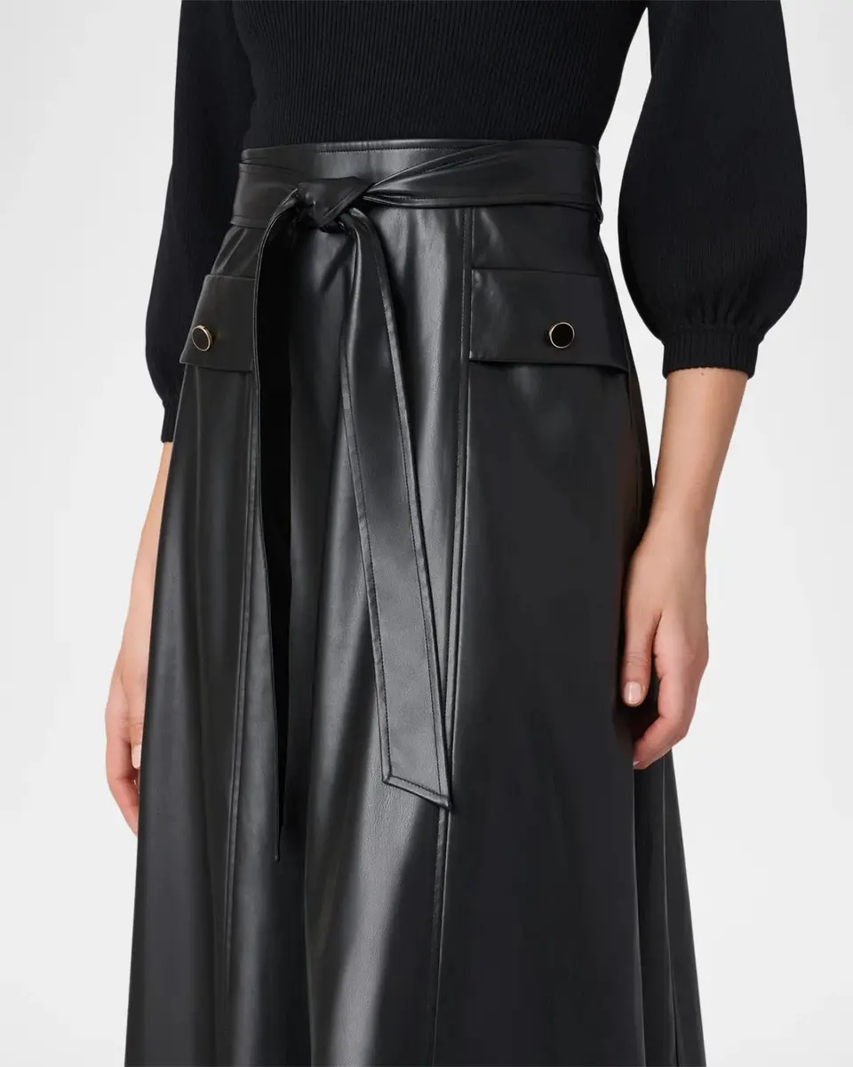 Shoshanna Aspen Mix Media Midi Dress | Thumbnail 4 Shoshanna Aspen Mix Media Midi Dress | Thumbnail 4