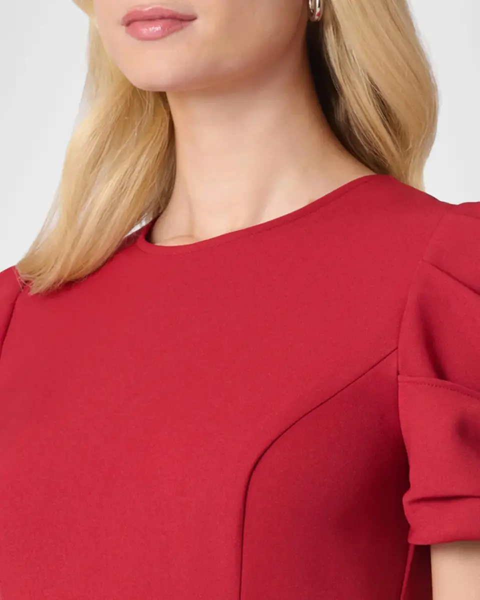 Shoshanna Hartley Crepe Flounce Midi Dress | Thumbnail 5 Shoshanna Hartley Crepe Flounce Midi Dress | Thumbnail 5