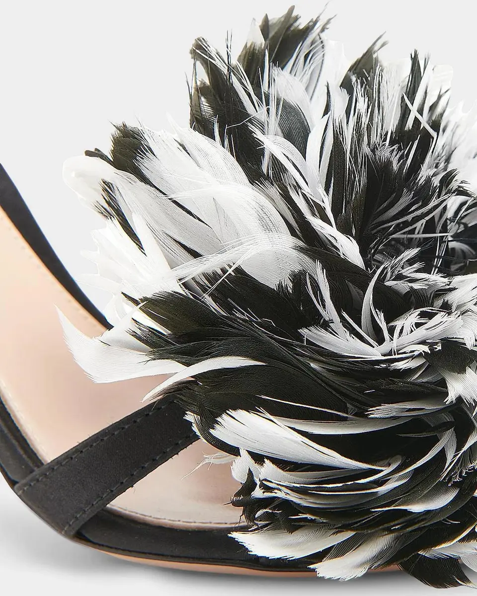 Gianvito Rossi Winter Garden 95MM Crepe Satin Slingback Sandals | Thumbnail 3 Gianvito Rossi Winter Garden 95MM Crepe Satin Slingback Sandals | Thumbnail 3
