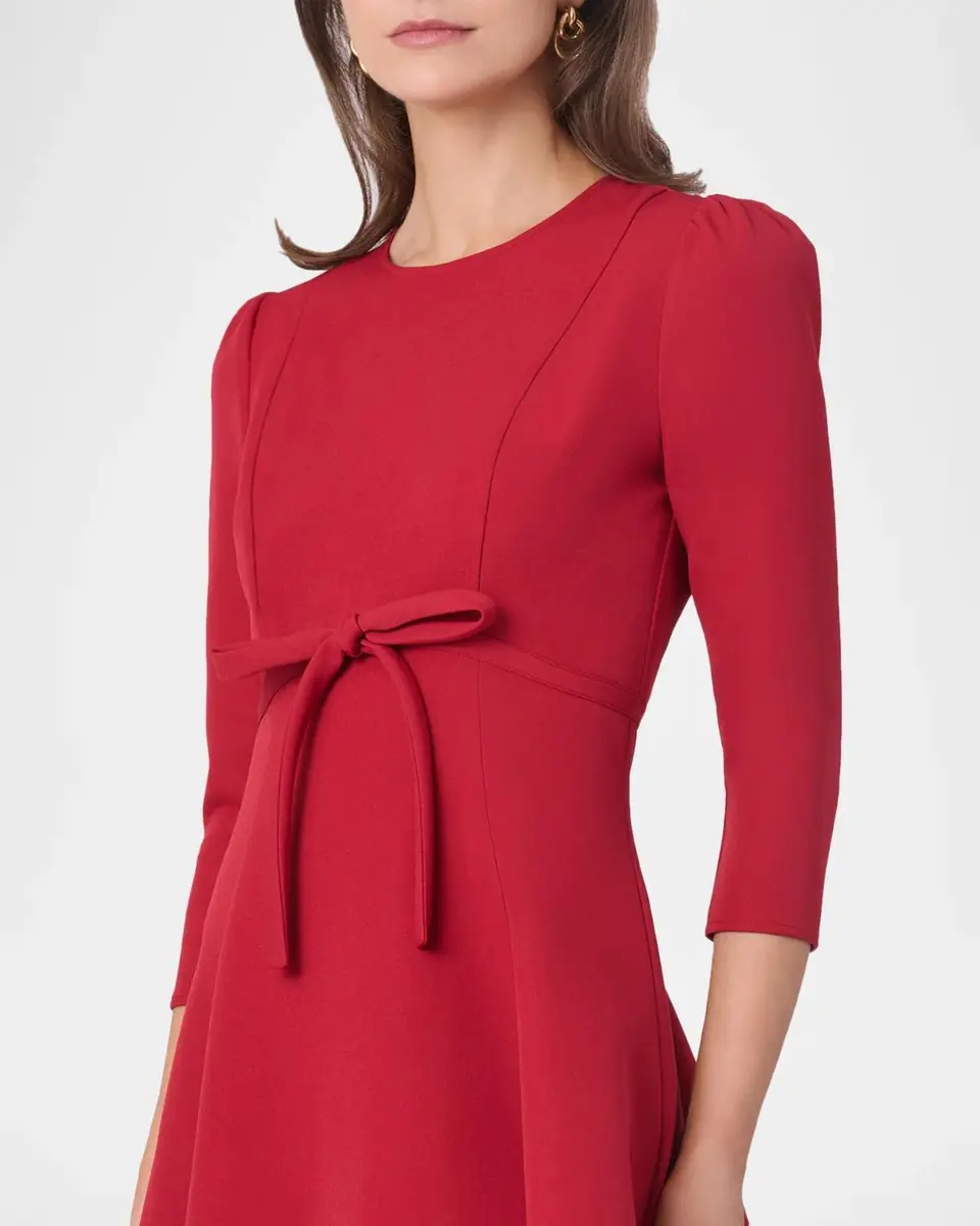 Shoshanna Cindy Crêpe Bow Mini Dress | Thumbnail 5 Shoshanna Cindy Crêpe Bow Mini Dress | Thumbnail 5