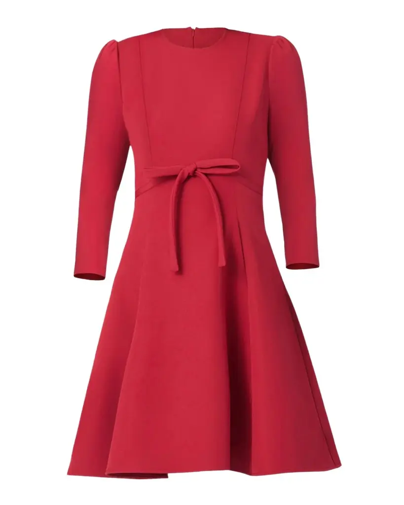 Shoshanna Cindy Crêpe Bow Mini Dress