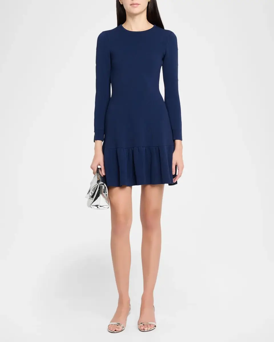 Shoshanna Jace Embellished Slit-Sleeve Mini Dress | Thumbnail 2 Shoshanna Jace Embellished Slit-Sleeve Mini Dress | Thumbnail 2