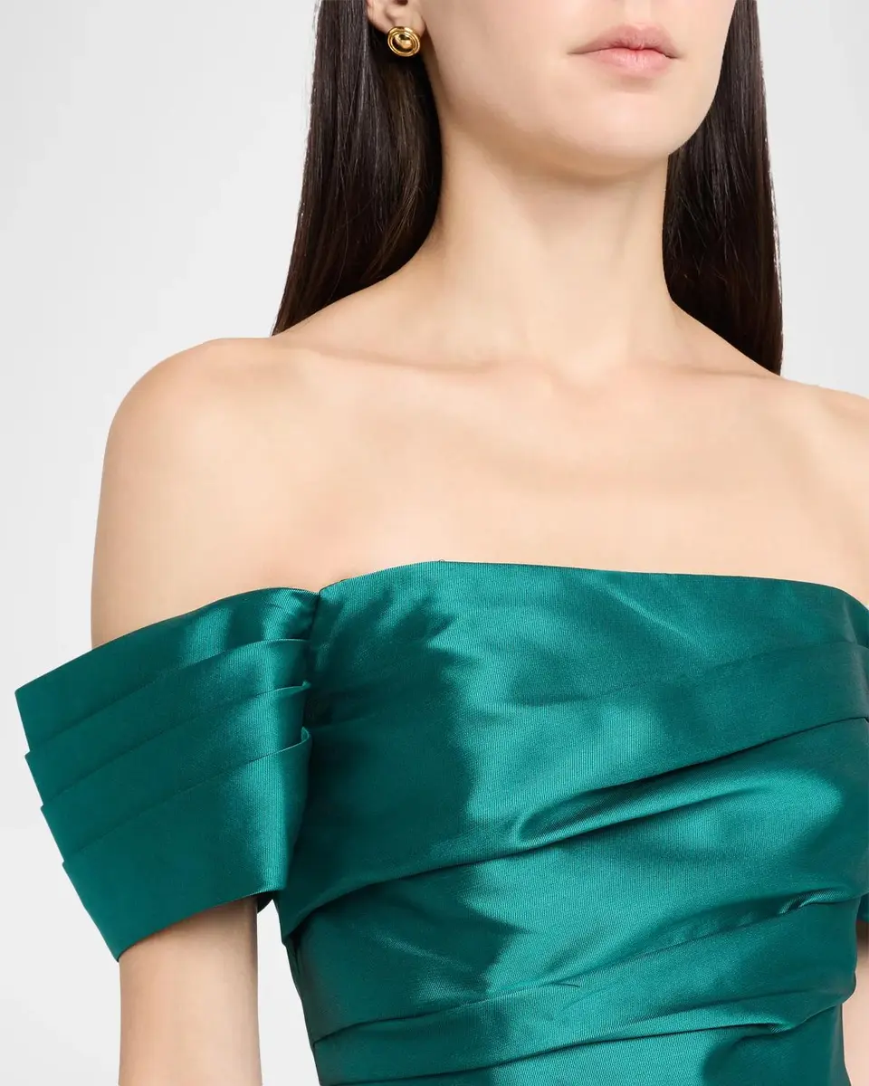 Shoshanna Crowley Satin Off-the-Shoulder Cocktail Dress | Thumbnail 5 Shoshanna Crowley Satin Off-the-Shoulder Cocktail Dress | Thumbnail 5