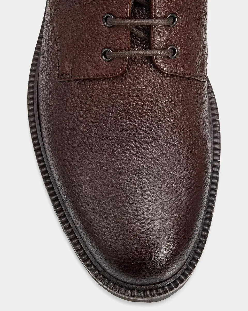 Brunello Cucinelli Men's Grained Leather Shearling-Lined Ankle Boots | Thumbnail 3 Brunello Cucinelli Men's Grained Leather Shearling-Lined Ankle Boots | Thumbnail 3