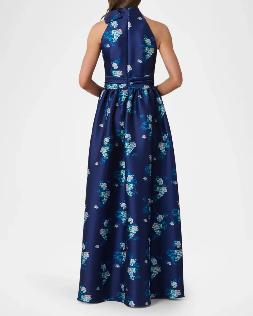 Shoshanna May Floral Satin Maxi Dress | Thumbnail 3 Shoshanna May Floral Satin Maxi Dress | Thumbnail 3