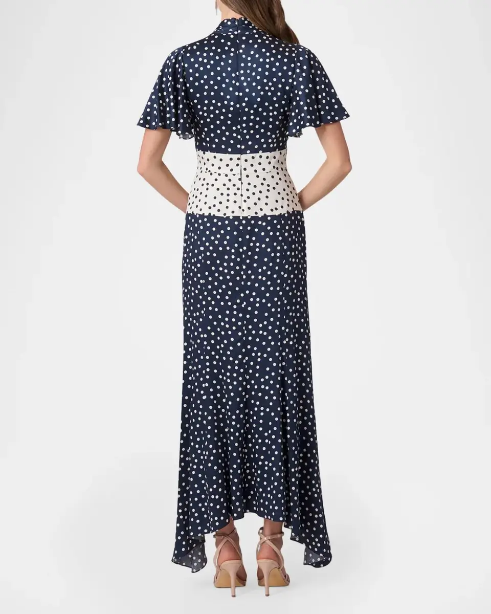 Shoshanna Lane Polka Dot Satin Maxi Dress | Thumbnail 3 Shoshanna Lane Polka Dot Satin Maxi Dress | Thumbnail 3