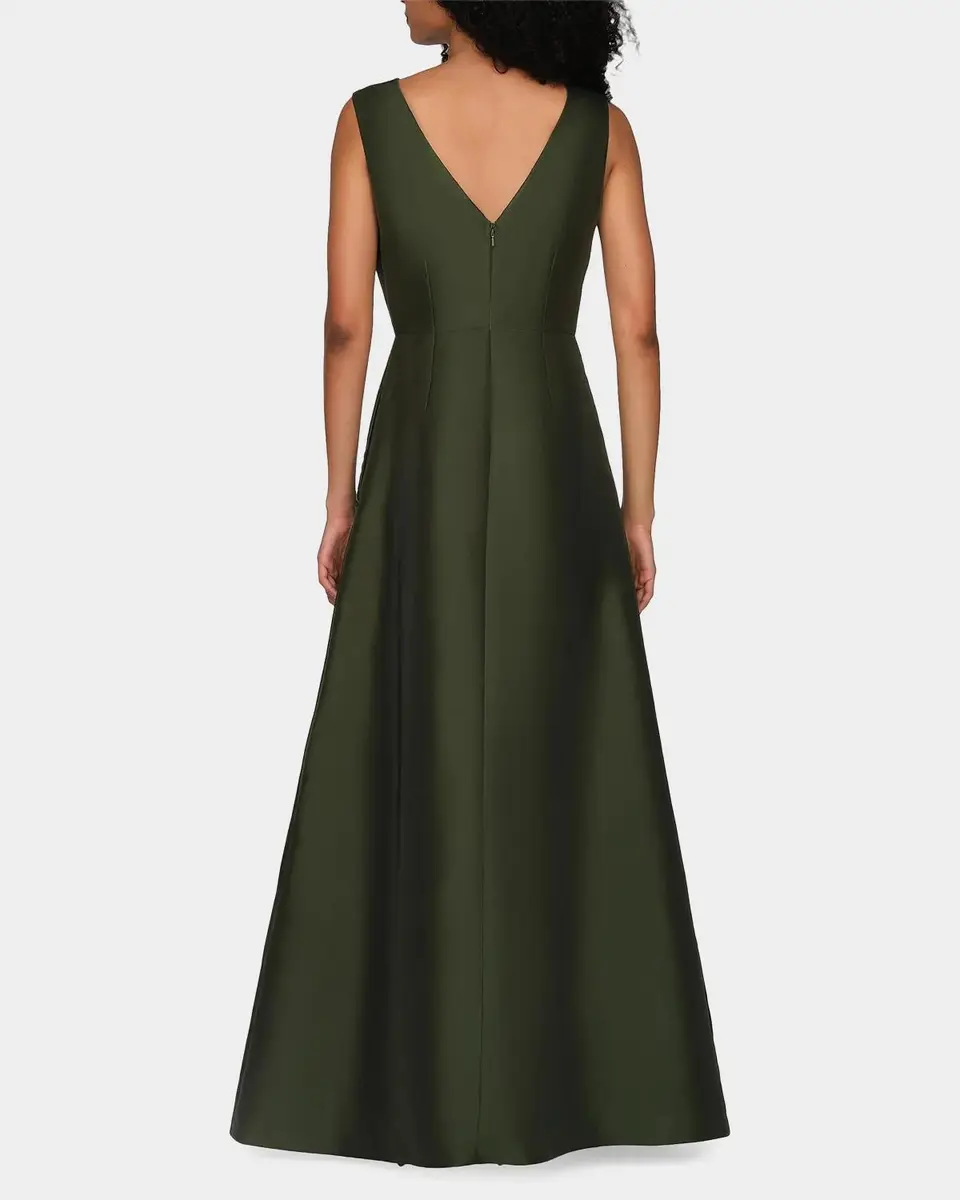 Kay Unger New York Charlene Beaded Taffeta A-Line Gown | Thumbnail 3 Kay Unger New York Charlene Beaded Taffeta A-Line Gown | Thumbnail 3