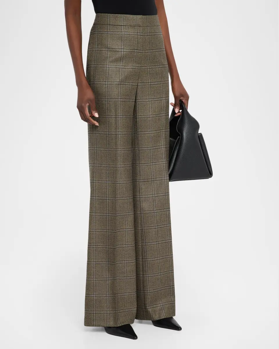 Lafayette 148 New York Lafayette Glen Plaid Wool Pants | Thumbnail 4
