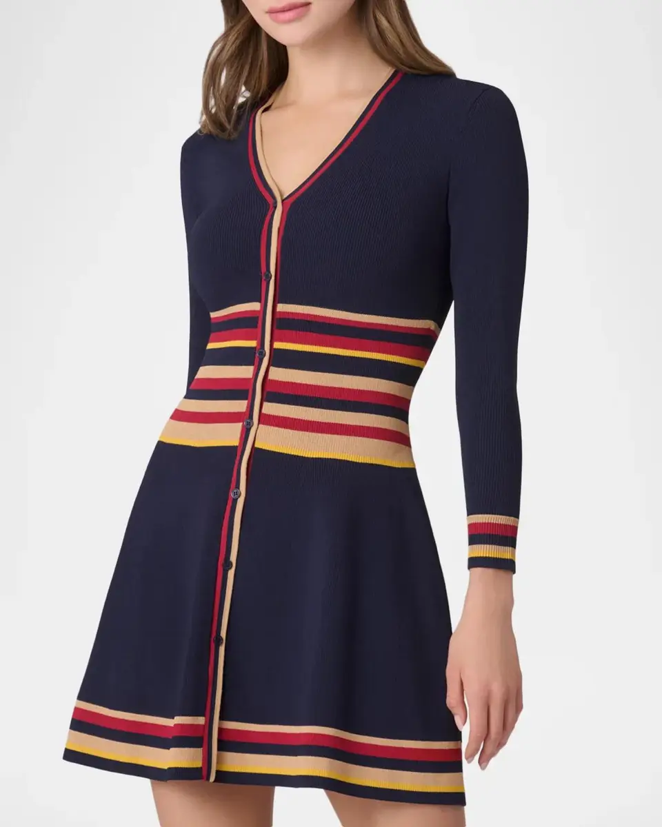 Shoshanna Pauli Striped Jersey Knit Mini Dress | Thumbnail 4 Shoshanna Pauli Striped Jersey Knit Mini Dress | Thumbnail 4