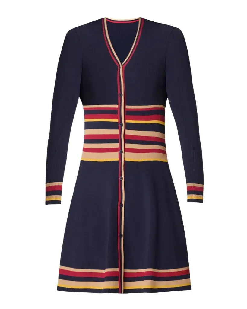 Shoshanna Pauli Striped Jersey Knit Mini Dress