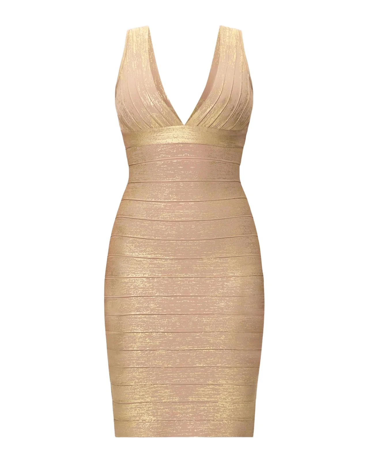 Hervé Léger The Metallic Bandage Mini Dress
