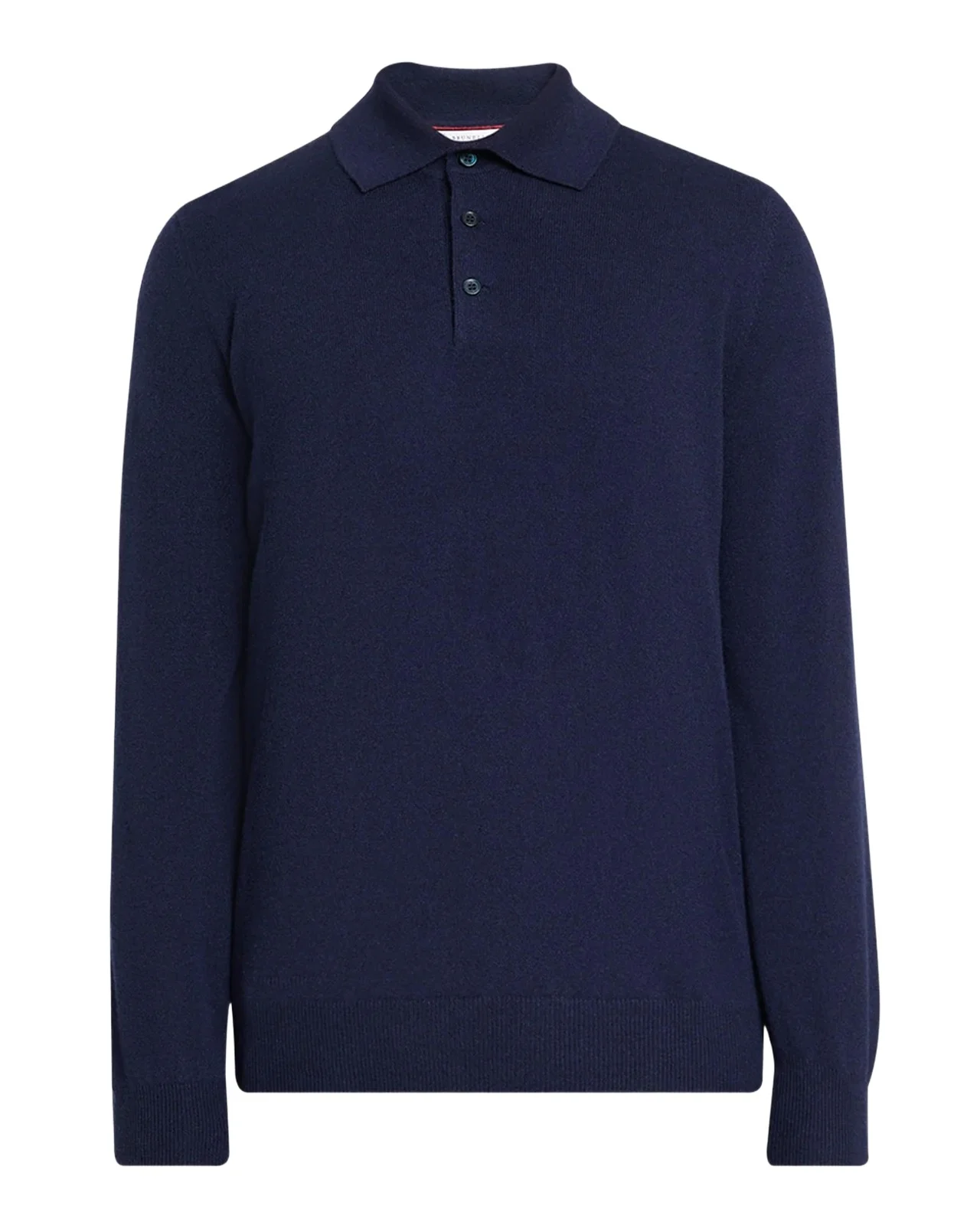 Men's Cashmere Knit Long-Sleeve Polo Shirt Men's Cashmere Knit Long-Sleeve Polo Shirt