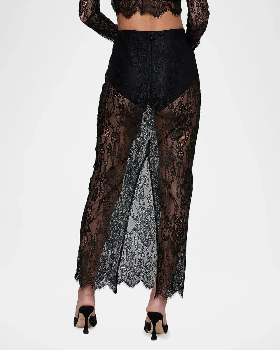 L'Agence Raymonde Lace Maxi Skirt | Thumbnail 3 L'Agence Raymonde Lace Maxi Skirt | Thumbnail 3
