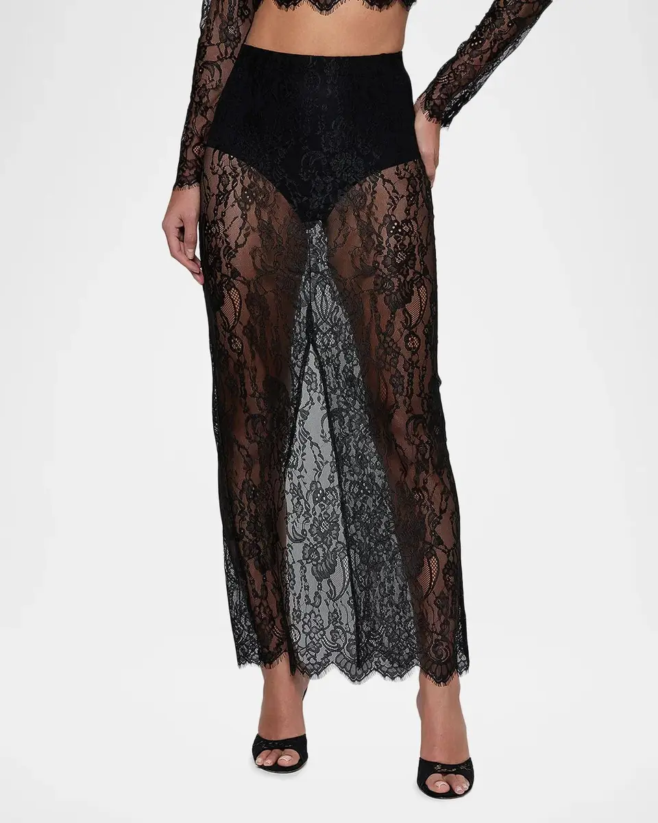 L'Agence Raymonde Lace Maxi Skirt | Thumbnail 4 L'Agence Raymonde Lace Maxi Skirt | Thumbnail 4