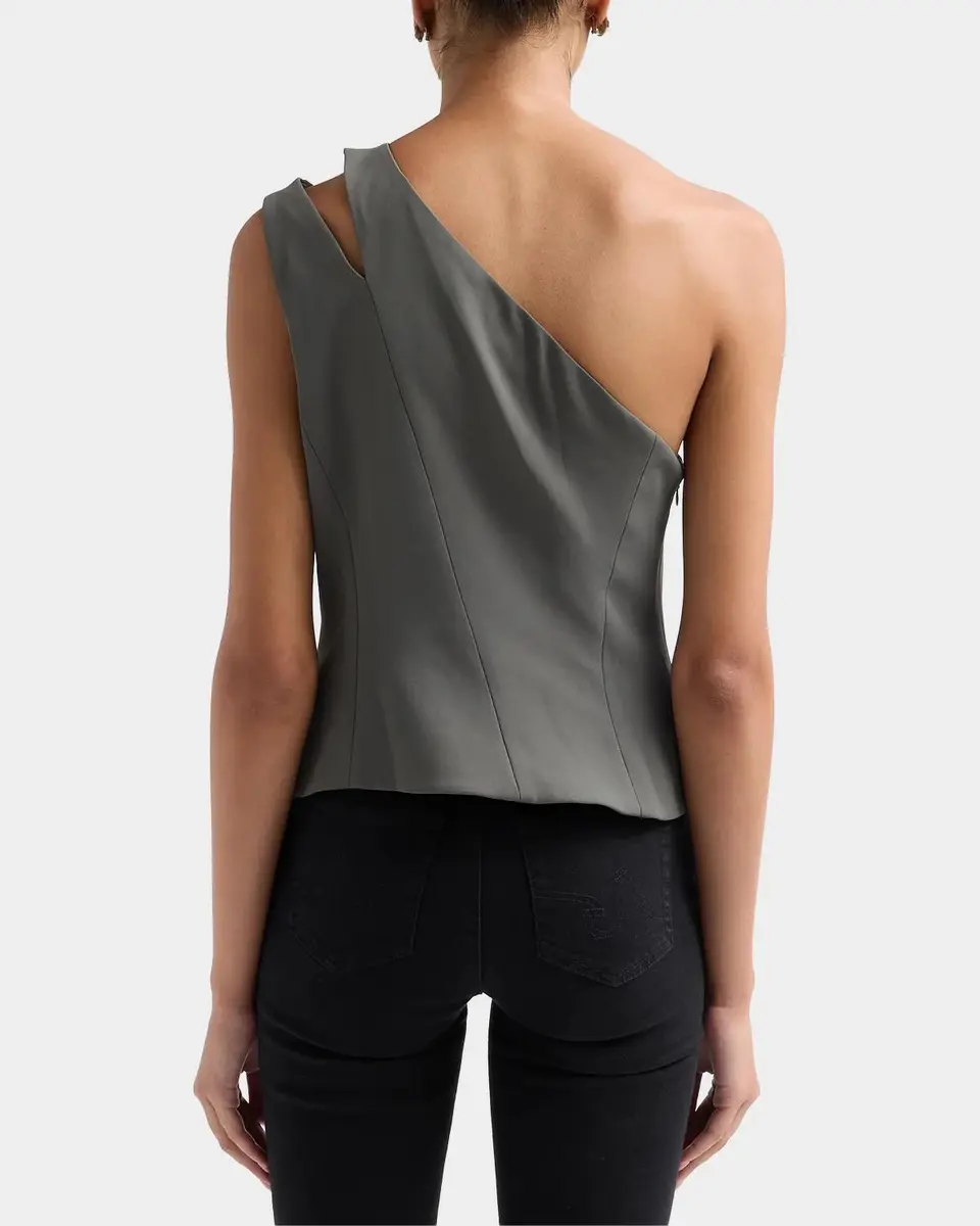 L'Agence Zinnia One-Shoulder Vest | Thumbnail 3 L'Agence Zinnia One-Shoulder Vest | Thumbnail 3