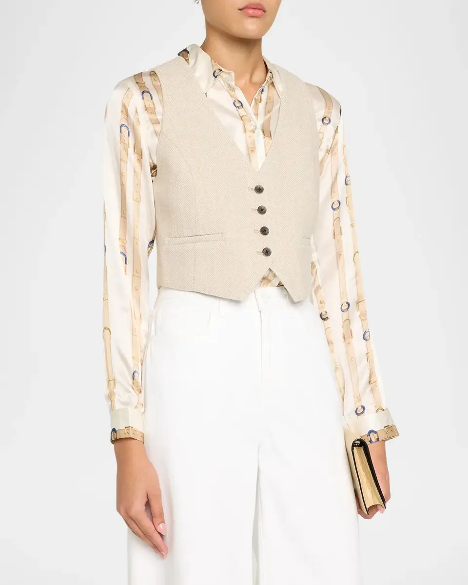 L'Agence Jianna Short Vest | Thumbnail 4 L'Agence Jianna Short Vest | Thumbnail 4