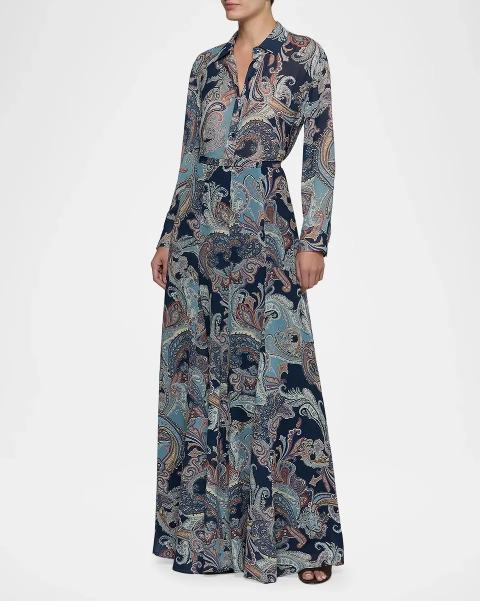 L'Agence Patricia Paisley Maxi Skirt | Thumbnail 2 L'Agence Patricia Paisley Maxi Skirt | Thumbnail 2