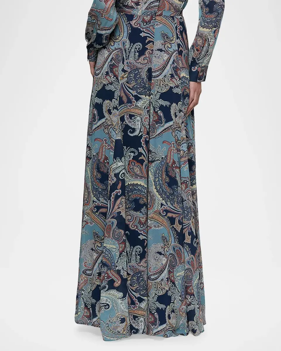 L'Agence Patricia Paisley Maxi Skirt | Thumbnail 3 L'Agence Patricia Paisley Maxi Skirt | Thumbnail 3