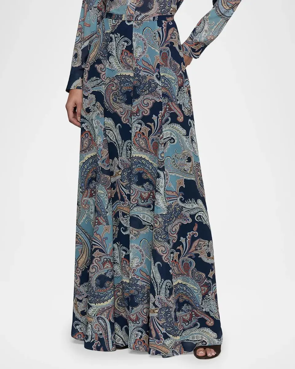 L'Agence Patricia Paisley Maxi Skirt | Thumbnail 4 L'Agence Patricia Paisley Maxi Skirt | Thumbnail 4