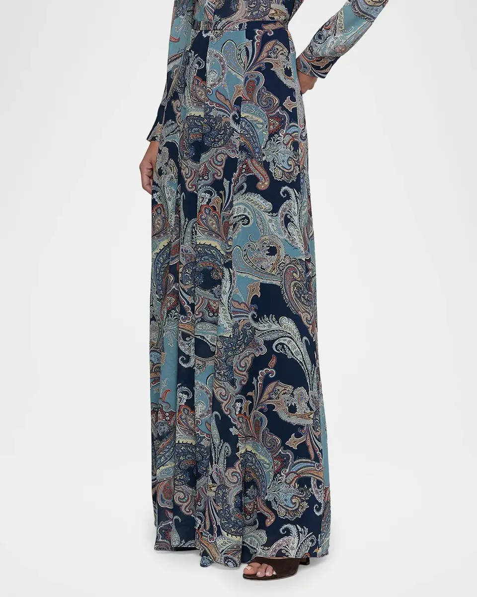 L'Agence Patricia Paisley Maxi Skirt | Thumbnail 5 L'Agence Patricia Paisley Maxi Skirt | Thumbnail 5