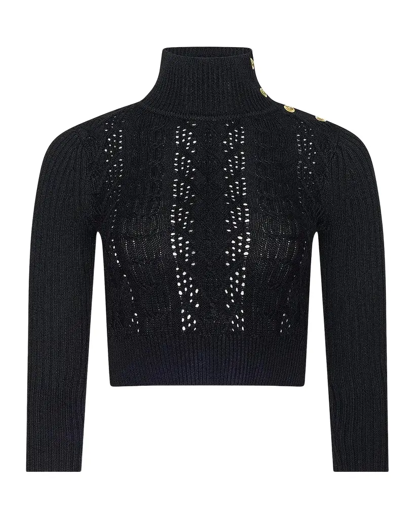 L'Agence Kamdyn Cable-Knit Sweater