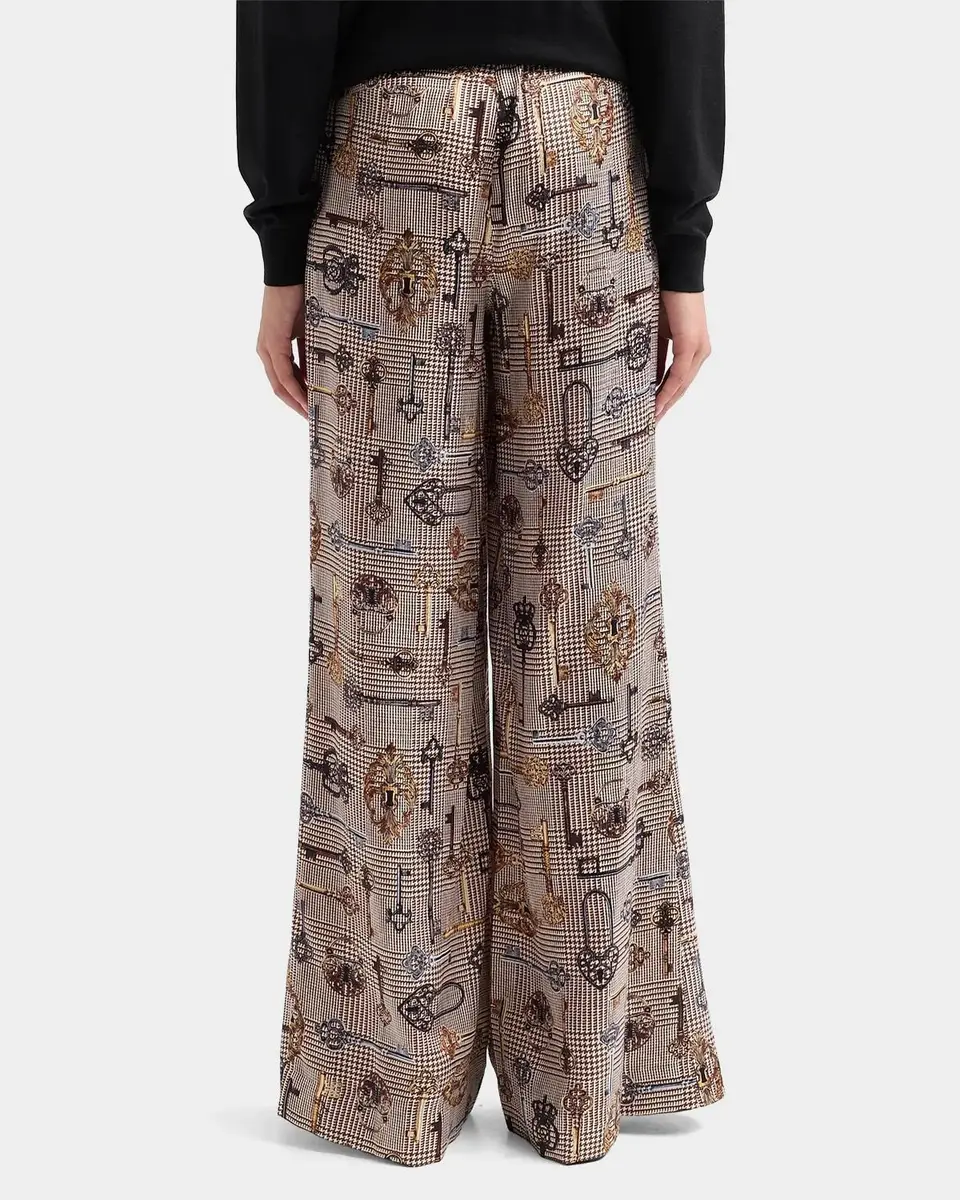 L'Agence Pilar Houndstooth Key Wide-Leg Pants | Thumbnail 3